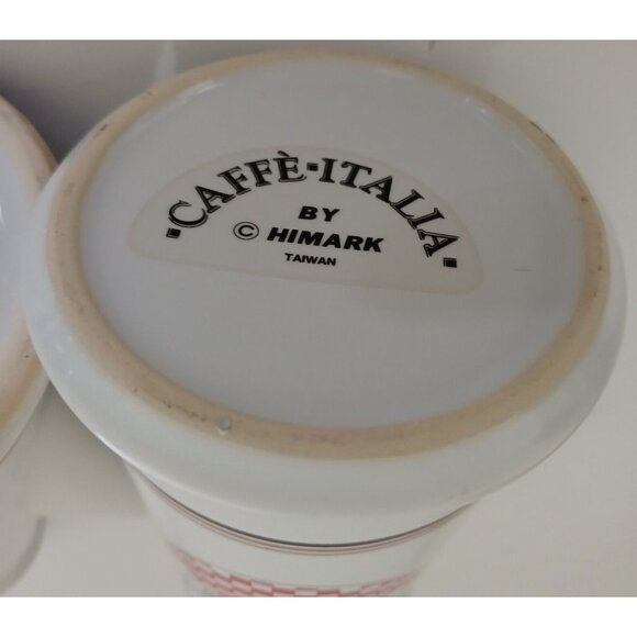 Caffe Italia Set by Himark Cheese Shaker & Ceramic Jar Coffee Vinager Oil Taiwan - Picture 4 of 14